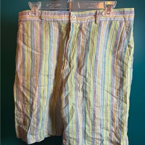 Bugatchi Multi Color Striped Mens  Shorts
